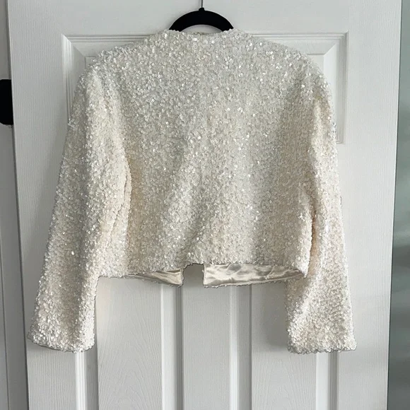 H&M Viral Sequin Bow Jacket / Top - Picture 6 of 6